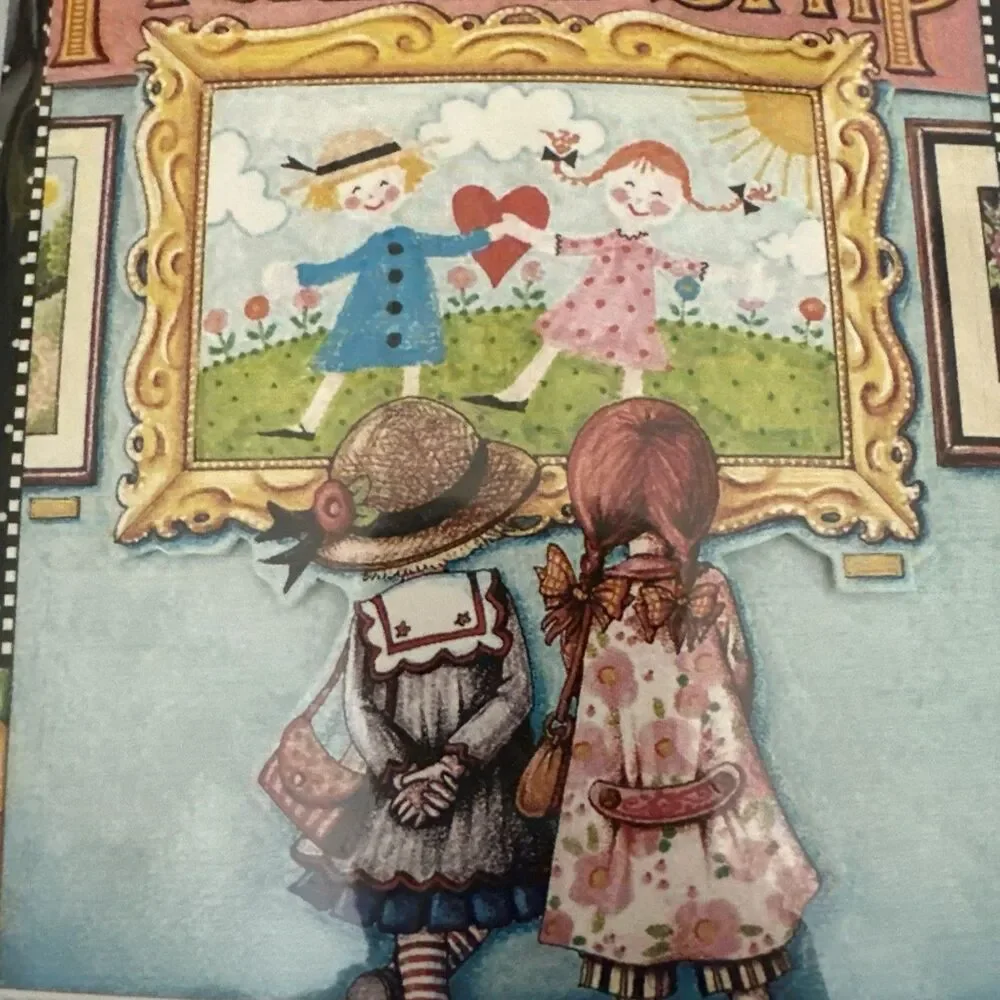 MARY ENGELBREIT 3D NOTE CARDS & ENVELOPES, THE ART OF FRIENDSHIP, NIP